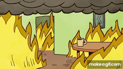 This Is Fine Zoom background