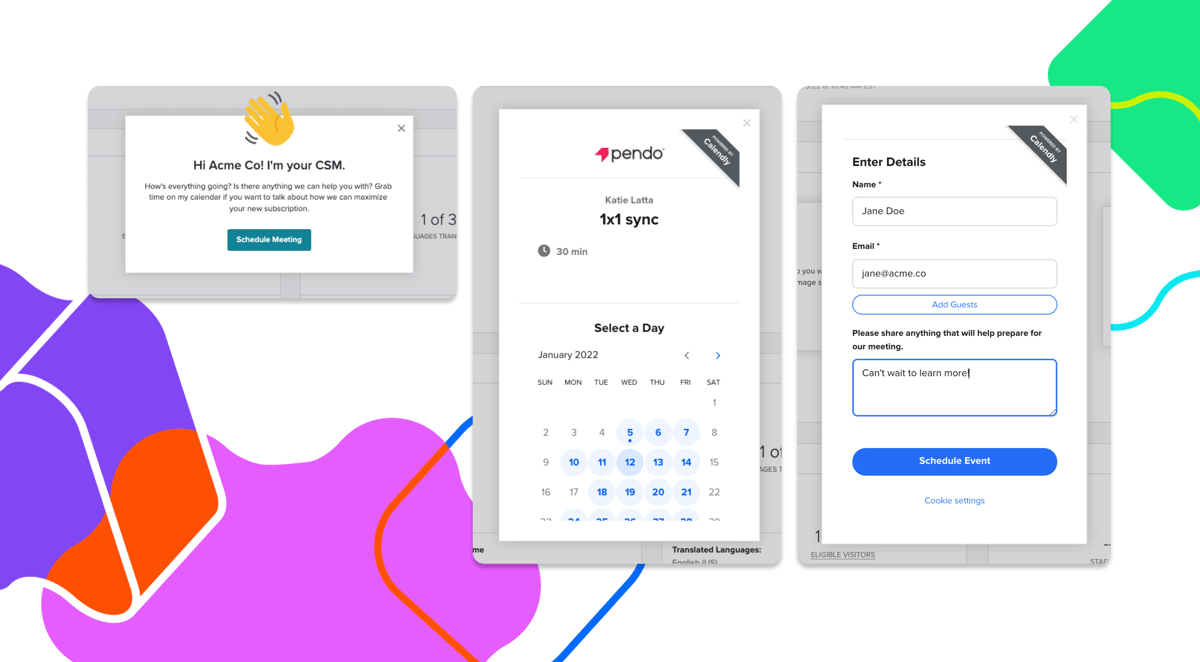 Calendly and Pendo integrate to provide great customer success and support.