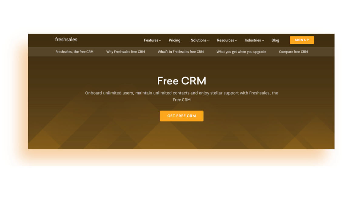 Freshsales centralizes all of your lead information into one hub. 