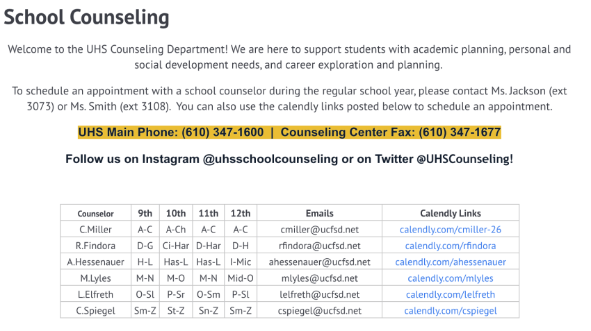 Calendly lets students privately schedule meetings with school counselors.