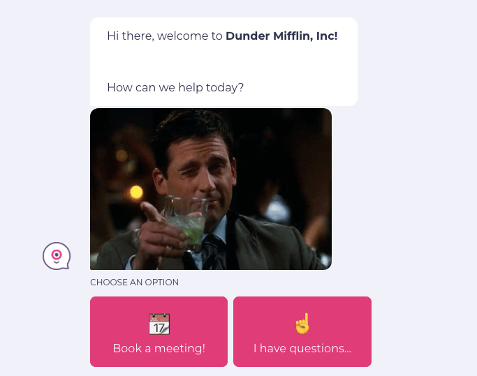 Chatbots can answer frequently asked questions or share additional content.