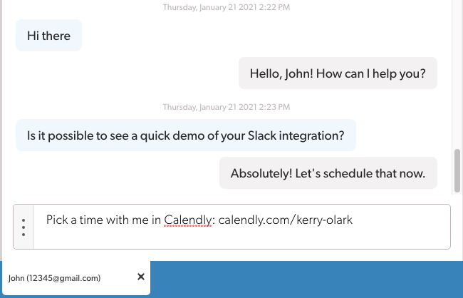 screenshot of preview text showing the full message that populates when you type in your shortcut