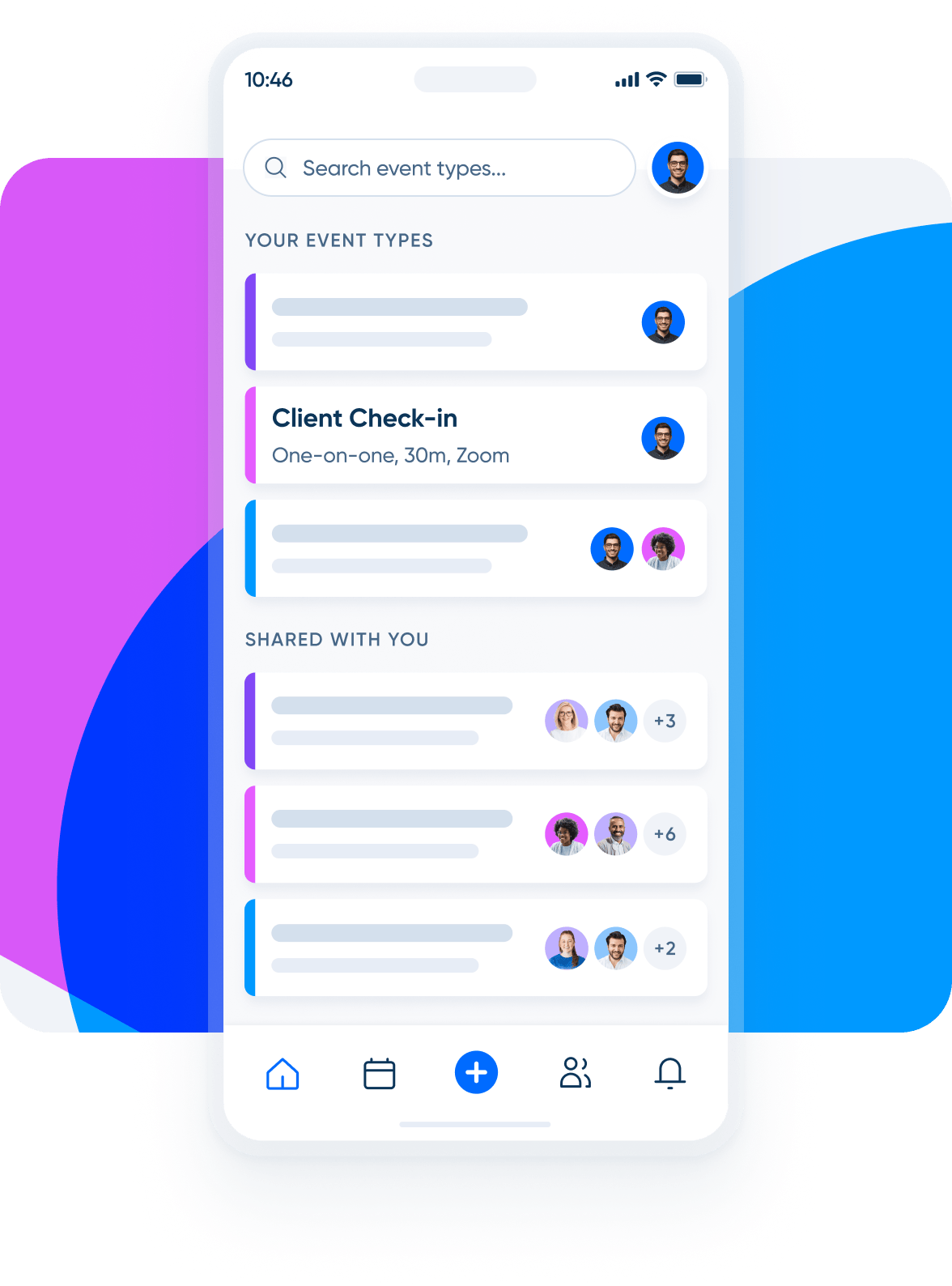 Schedule in real time, or send a link with any app