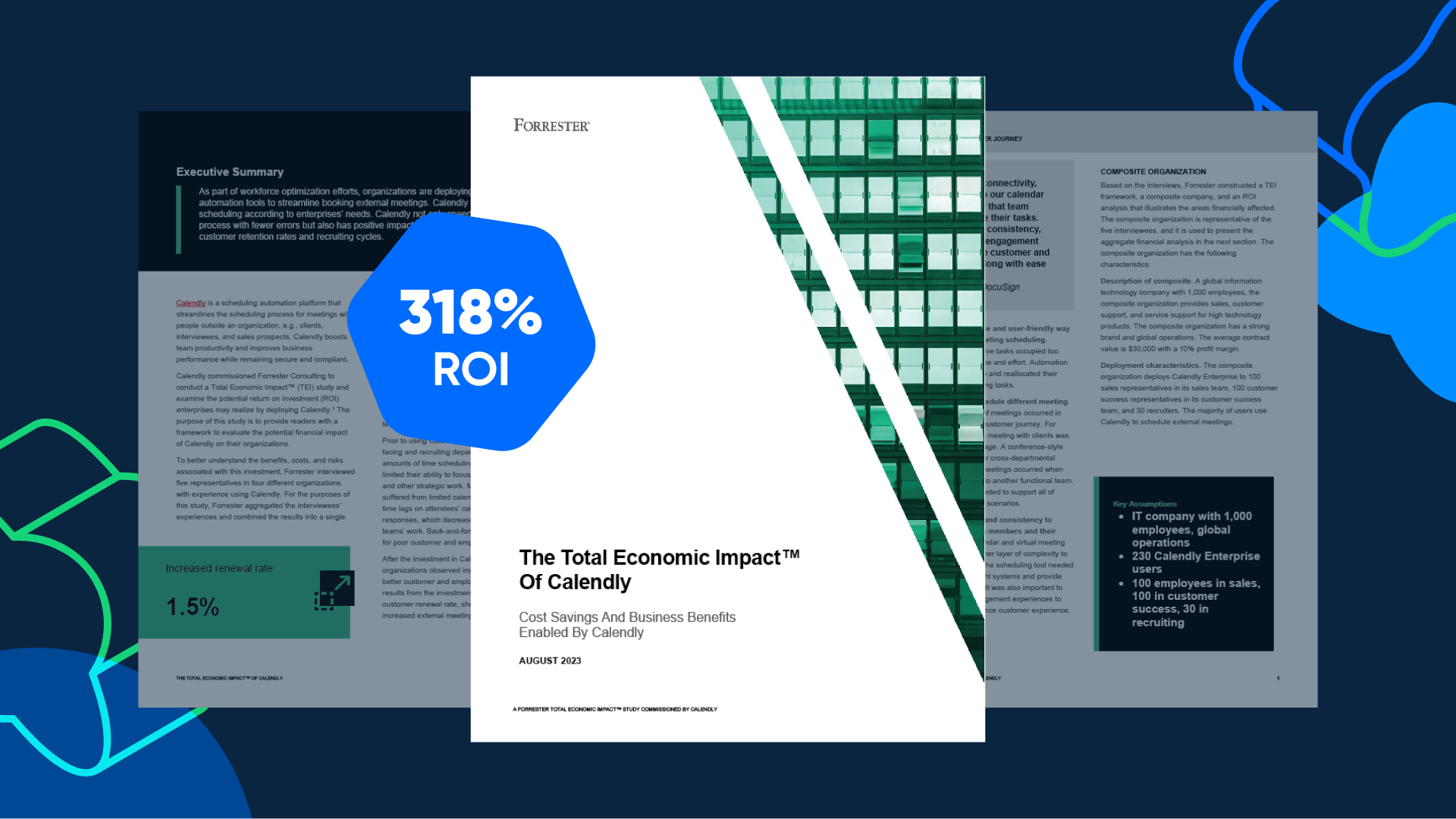 Forrester study: Calendly provided a 318% ROI
