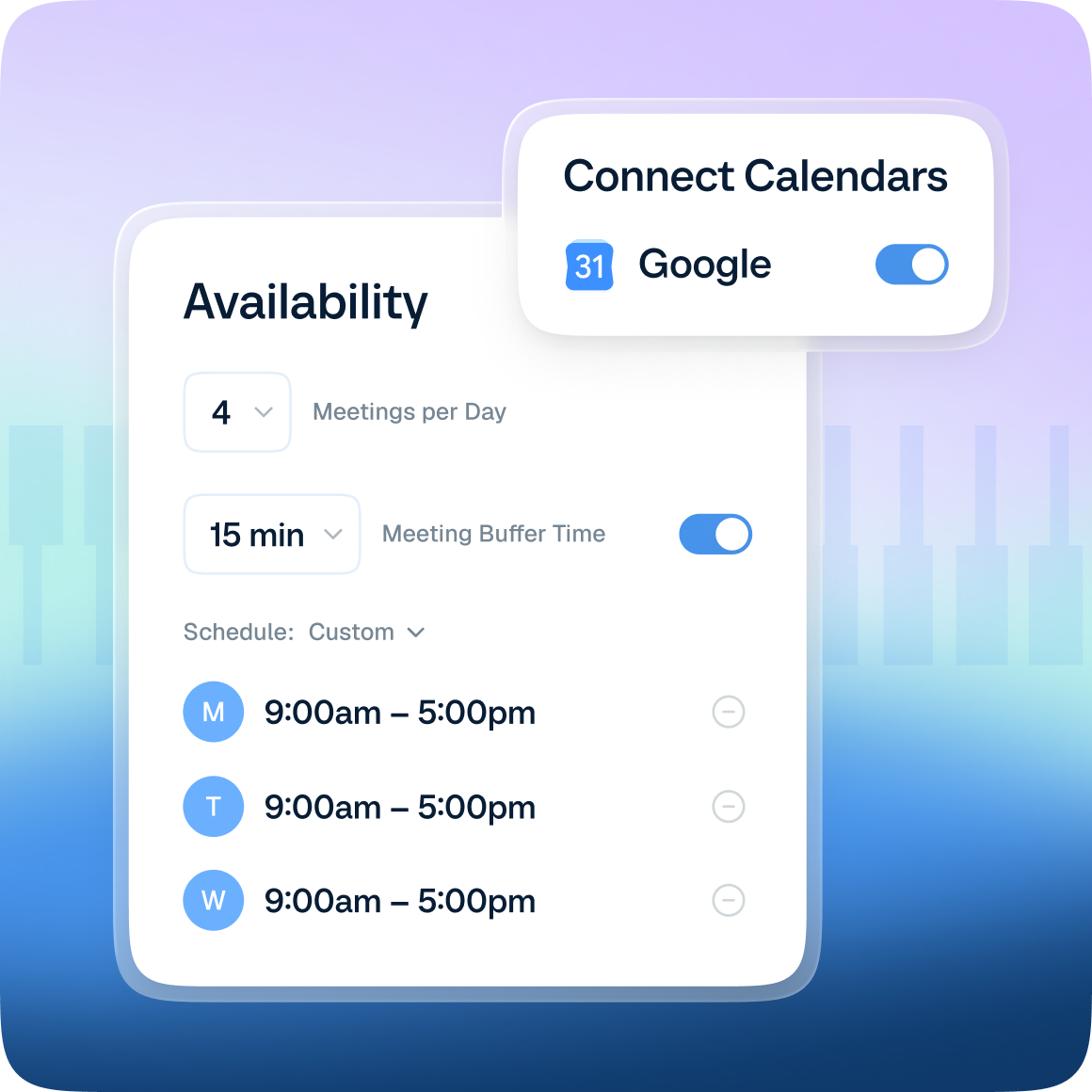 Keep your calendar and availability up-to-date