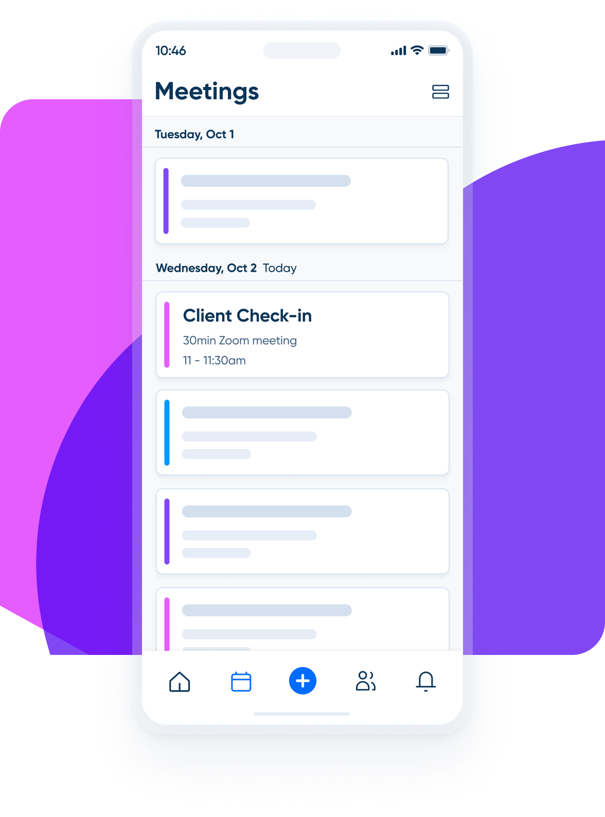 Instantly update your meetings and availability