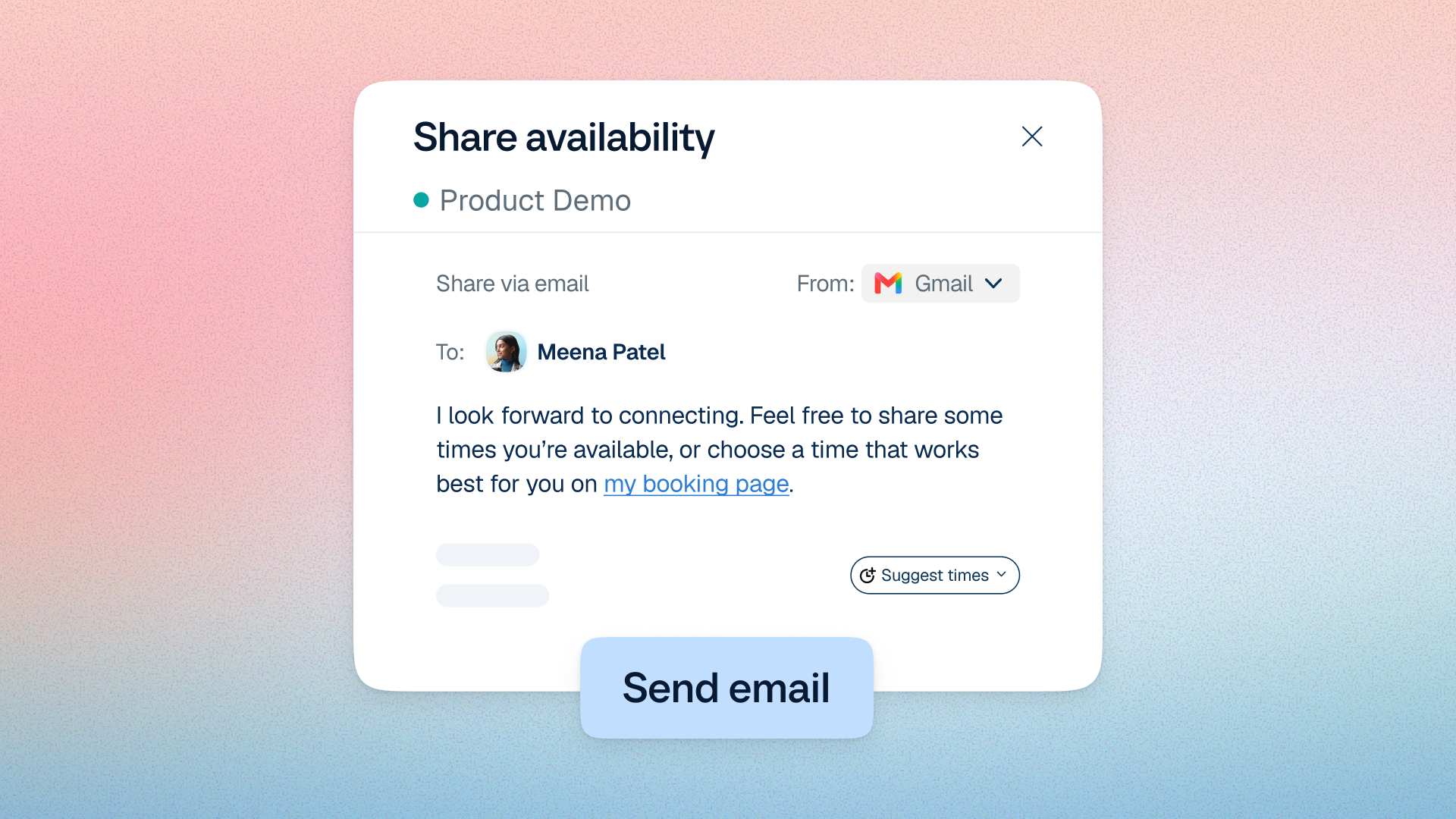 More bookings, less follow-up — with emails sent right from Calendly